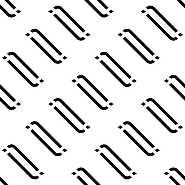 Ontwerp naadloze zwart-wit gestreept patroon — Stockvector