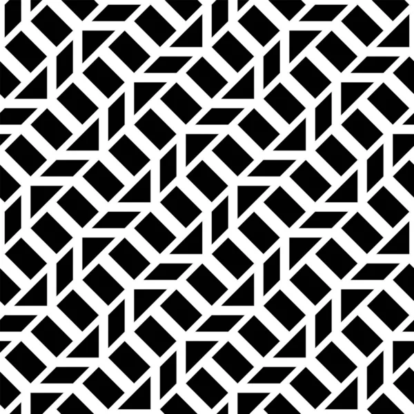 Design motif géométrique monochrome sans couture — Image vectorielle