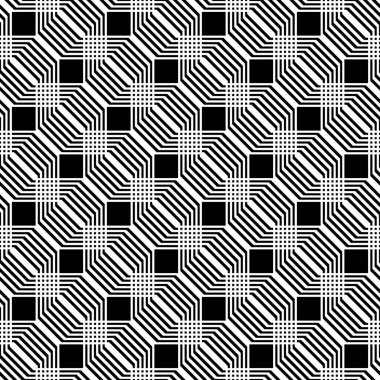 kesintisiz tek renkli geometrik desen tasarım