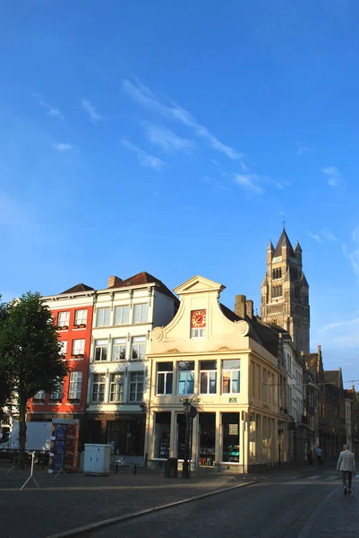 Bruges, Flandre-Occidentale, Belgique - 20 juillet 2018 : La vue sur la — Photo