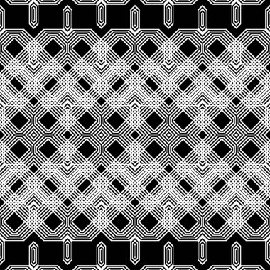 kesintisiz tek renkli geometrik desen tasarım