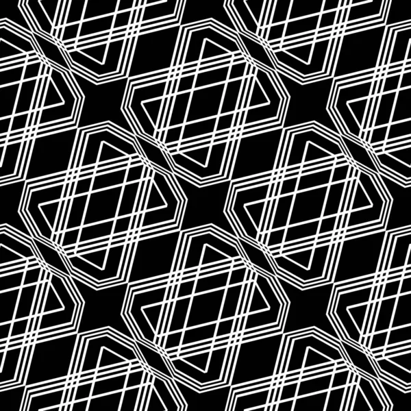 Design seamless monochrome geometric pattern — Stock Vector