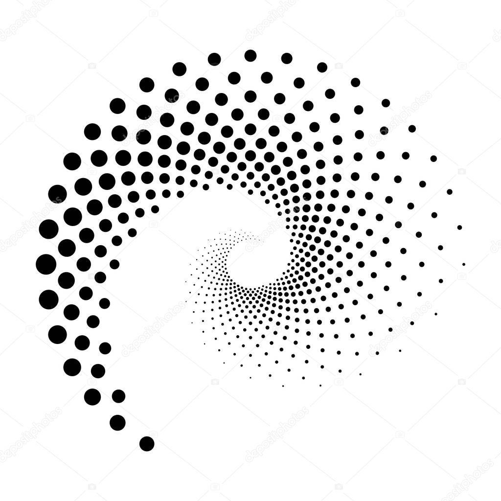 Design spiral dots backdrop