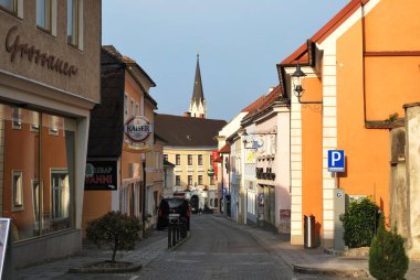 Melk, Aşağı Avusturya, Avusturya - 23 Nisan 2019: H görünümü