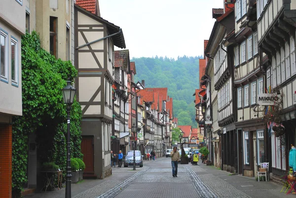 Hann. Munden, Baixa Saxônia, Alemanha - 27 de maio de 2013: A visão de — Fotografia de Stock
