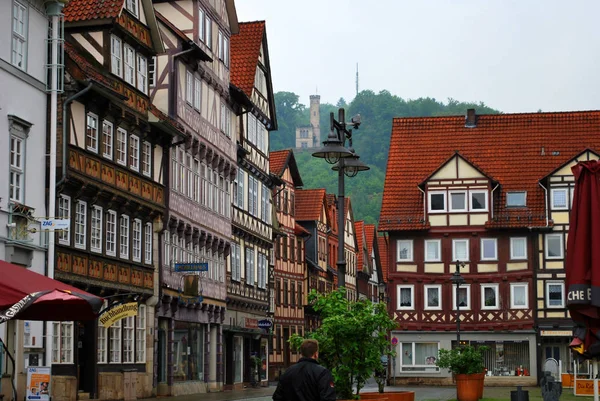 Hann. Munden, Baixa Saxônia, Alemanha - 27 de maio de 2013: A visão de — Fotografia de Stock