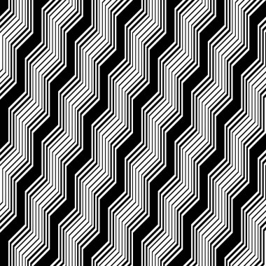 Sorunsuz tek renkli zikzak desen tasarım