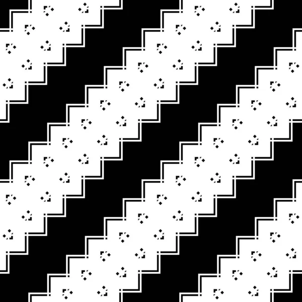 Design senza soluzione di continuità modello a zig-zag monocromatico — Vettoriale Stock