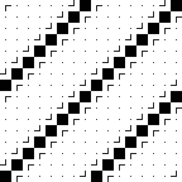 Tervezési varrat nélküli fekete-fehér cikk-cakk minta — Stock Vector