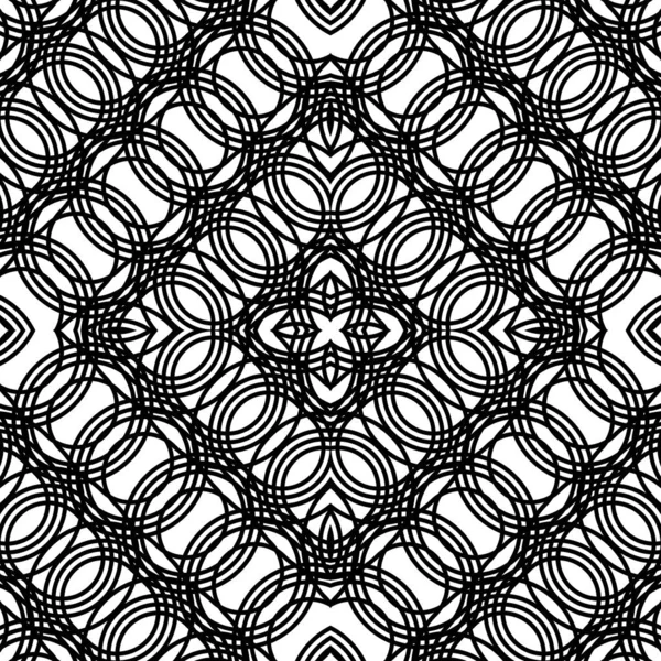 Design seamless monochrome diamond pattern — Stock Vector