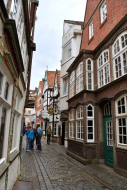 Bremen, Almanya-Mayıs 09, 2013: tarihi cente görünümü