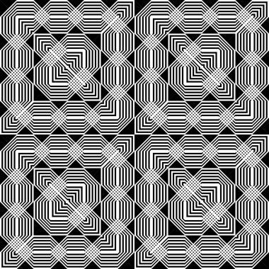 kesintisiz tek renkli geometrik desen tasarım