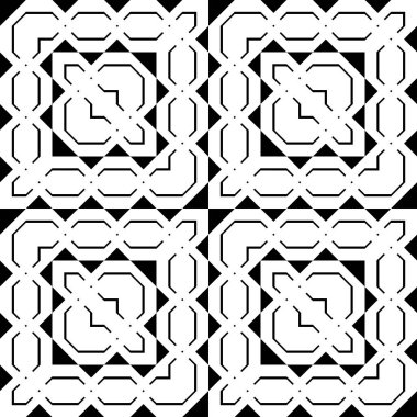 kesintisiz tek renkli geometrik desen tasarım