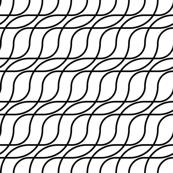 Дизайн бесшовного монохромного зигзагообразного узора — стоковый вектор