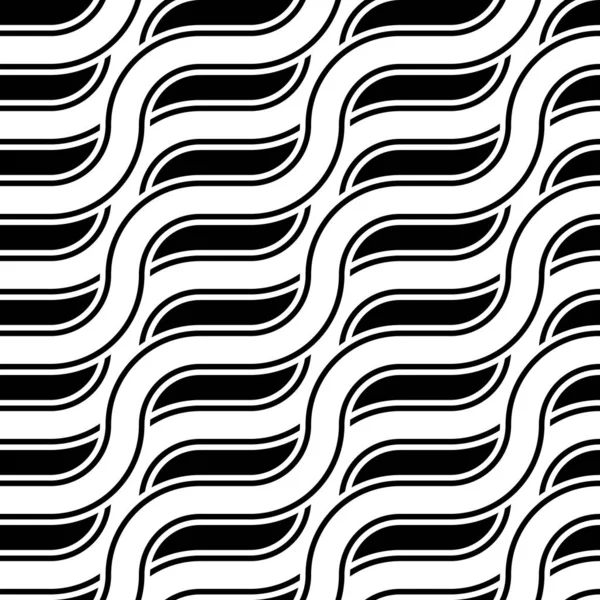 Diseño inconsútil patrón monocromo zigzag — Archivo Imágenes Vectoriales