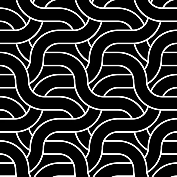 Diseño inconsútil patrón monocromo zigzag — Archivo Imágenes Vectoriales