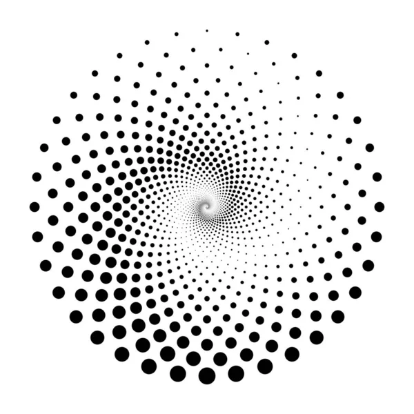 Diseño espiral puntos telón de fondo — Archivo Imágenes Vectoriales