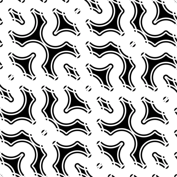 Ontwerp naadloze monochroom zigzag patroon — Stockvector