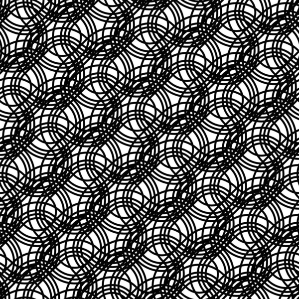 Projekt bez szwu monochromatyczny z przeplotem wzór — Wektor stockowy