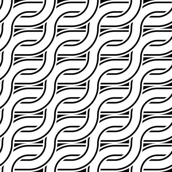 Diseño inconsútil patrón monocromo zigzag — Archivo Imágenes Vectoriales