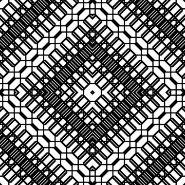 kesintisiz tek renkli geometrik desen tasarım