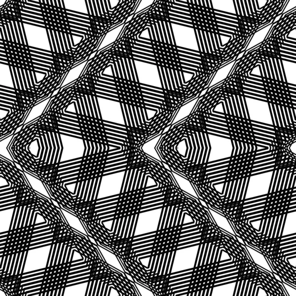 Design seamless monochrome grid pattern — Stock Vector