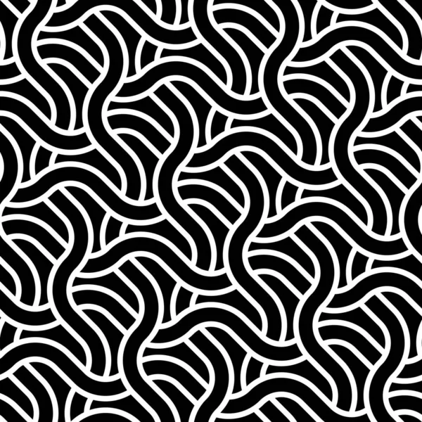 Conception sans couture motif zigzag monochrome — Image vectorielle