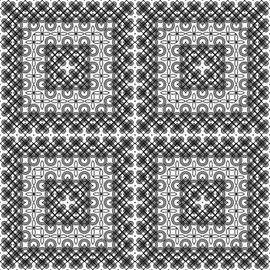 kesintisiz tek renkli dekoratif desen tasarım