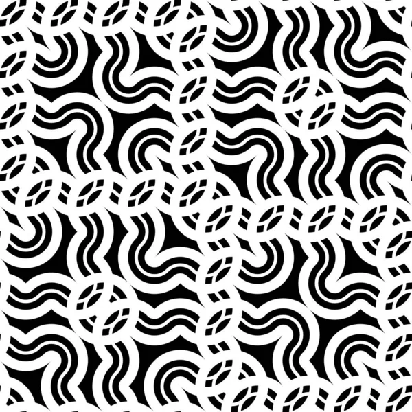 Conception sans couture motif zigzag monochrome — Image vectorielle