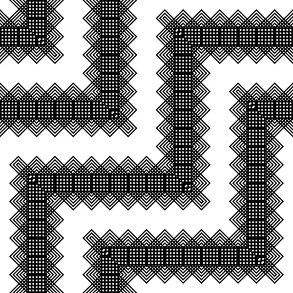 设计无缝的单色网格模式 — 图库矢量图片