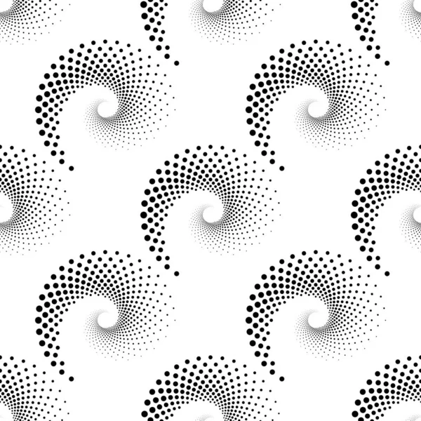 Diseño sin costuras espiral puntos telón de fondo — Archivo Imágenes Vectoriales