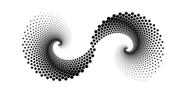 Дизайн спіральних точок на тлі — стоковий вектор