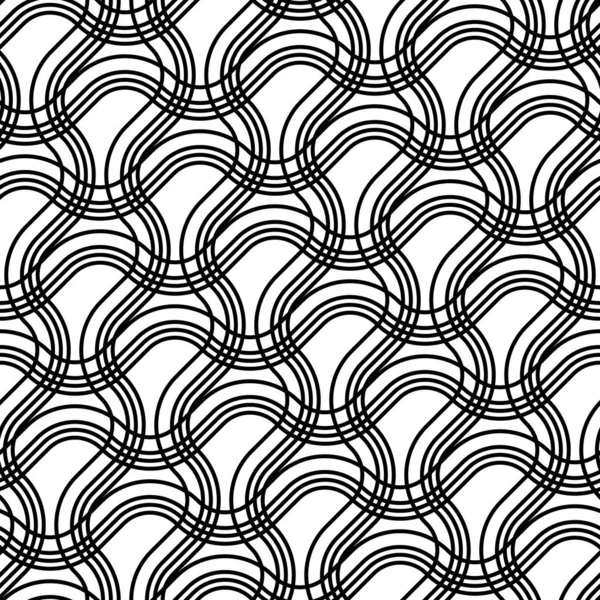 Дизайн бесшовного монохромного зигзагообразного узора — стоковый вектор