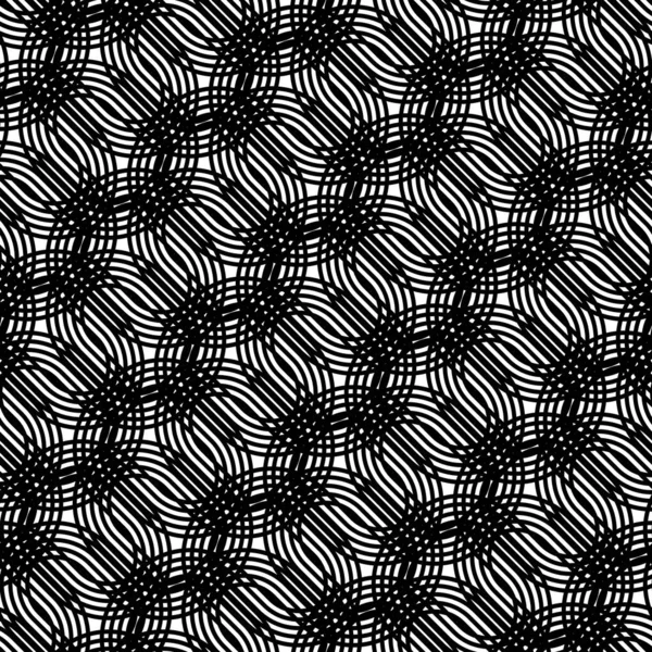 Design seamless monochrome grating pattern — Stock Vector