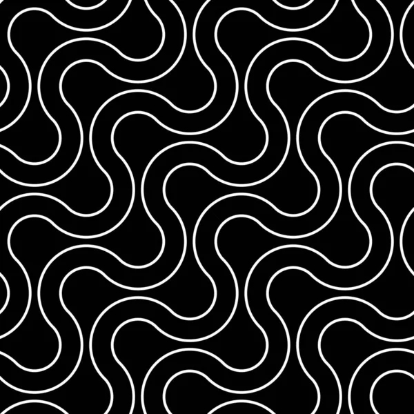 Conception sans couture motif zigzag monochrome — Image vectorielle