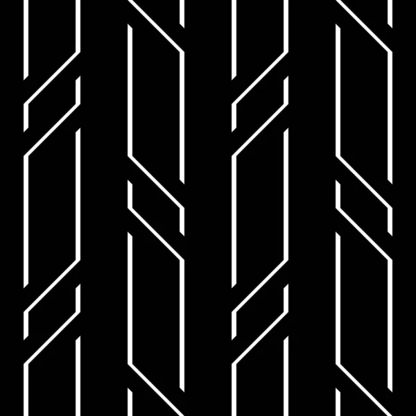 Diseño inconsútil patrón monocromo zigzag — Archivo Imágenes Vectoriales