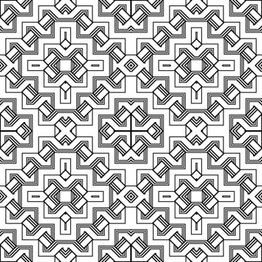 kesintisiz tek renkli geometrik desen tasarım