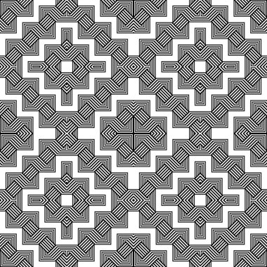 kesintisiz tek renkli geometrik desen tasarım