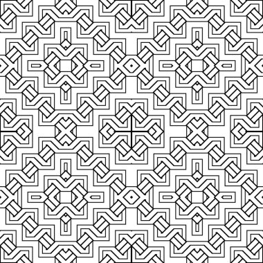 kesintisiz tek renkli geometrik desen tasarım