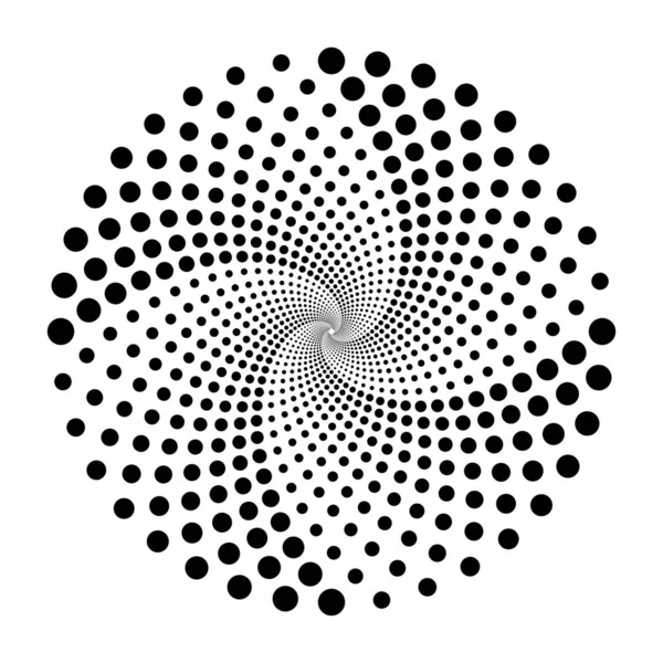 Дизайн спиральных точек фона — стоковый вектор
