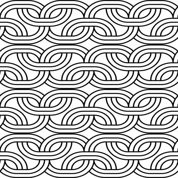 Conception sans couture motif zigzag monochrome — Image vectorielle