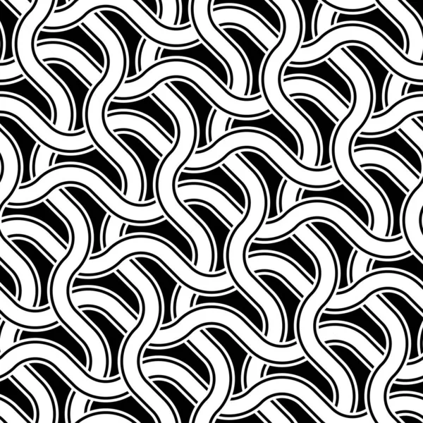 Conception sans couture motif zigzag monochrome — Image vectorielle