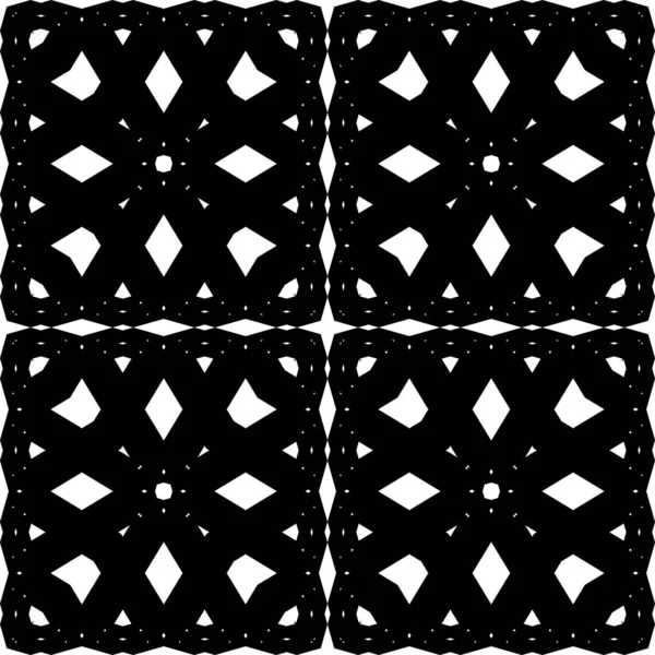 Design seamless monochrome geometric pattern — Stock Vector