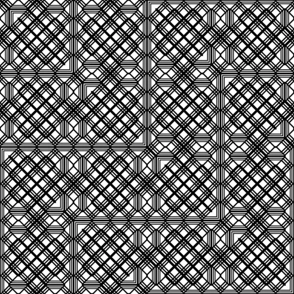 Дизайн безшовного монохромного геометричного візерунка — стоковий вектор