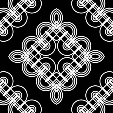 kesintisiz tek renkli dekoratif desen tasarım