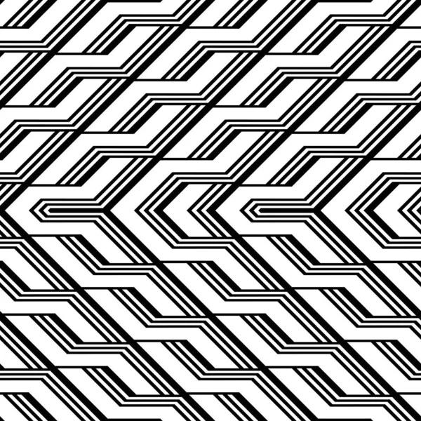 Diseño inconsútil patrón monocromo zigzag — Archivo Imágenes Vectoriales