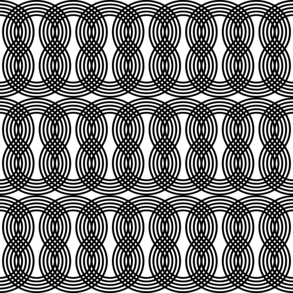 Conception sans couture motif zigzag monochrome — Image vectorielle