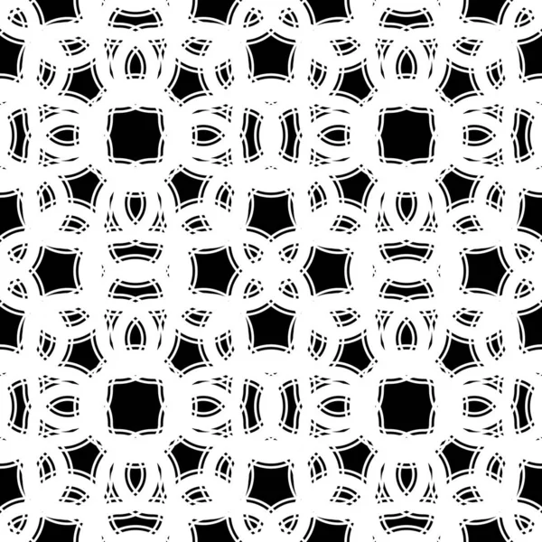 Modèle de grille monochrome sans couture design — Image vectorielle