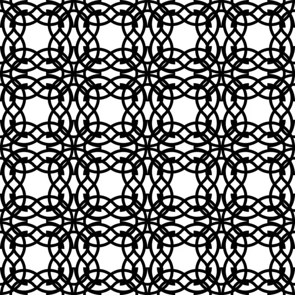 Modèle de grille monochrome sans couture design — Image vectorielle