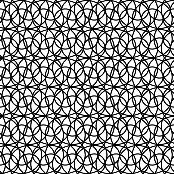 Modèle de grille monochrome sans couture design — Image vectorielle
